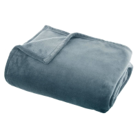 Atmosphera Plaid Deken   Polyester   125 x 150 cm   IJsblauw