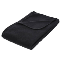 Atmosphera Fleece Plaid / Bankdeken   Zwart   125x150 cm