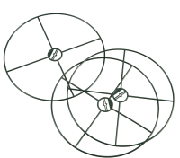 Nature Plantensteun   Diameter 40cm   3 stuks   rond