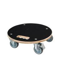 Nature planttrolley   zwart   Diameter 38 x H11cm