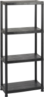 Practo Home plasti rack 063n zwart   Kunststof opbergrek   31x61x130cm