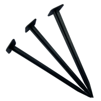 Breinas kunststof nagels voor afboordingen   Zwart   H23,5cm   10 stuks