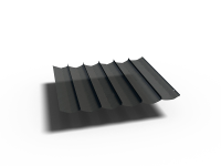 Platinum schaduwdoek Coolfit   harmonica   300 op 290 cm   zwart