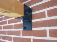 Platinum pergola set   Zwarte muursteun