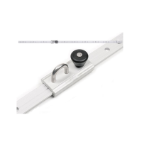 Platinum rails met oogbout voor schaduwdoek   Chromen rails met oog   1M
