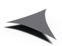 Platinum schaduwdoek Dreamsail   driehoek   500 op 500 op 500 cm   grijs