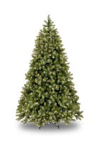 Poly Bayberry Hinged verlichte kunstkerstboom   198 cm   Groen   Diameter 130 cm   1227 tips   500 ledlampjes (warm wit)   Metalen voet