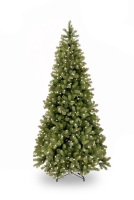 Bayberry kunstkerstboom smal   183 cm   groen   Diameter 97 cm   764 tips   350 ledlampjes   metalen voet