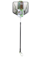 Velda Pond Net vierkant 46 cm met Telesc.   Vierkant zwart schepnet met telescopische steel