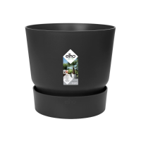 Elho bloempot Greenville Round 47  Living black (Zwart)   Diameter 47 x H 44 cm