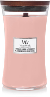 WoodWick geurkaars   Large Hourglass   Pressed Blooms & Patchouli