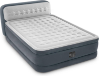 Intex Luchtbed Queen Ultra Plush met Headboard   236x152x86 cm   Met ingebouwde pomp en reistas