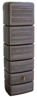 4Rain slim wood wood   Regenton muurmodel   37x58x182cm   300 liter