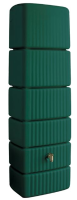 4Rain slim groen groen   Regenton muurmodel   52x79x210cm   650 liter