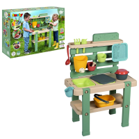 Smoby Life Modderkeuken – Vanaf 3 jaar – Inclusief 11 accessoires – UV bestendig & makkelijk schoon te maken – Met waterreservoir & speelfuncties