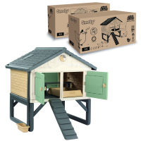 Smoby S.Life Kippenhok   Gerecycled Plastic   5 Kippen   Nestbak & Zitstok