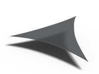 Platinum schaduwdoek Coolfit   driehoek   360 op 360 op 360 cm   antraciet