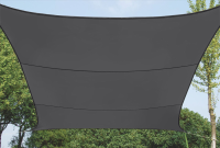 Practo Garden schaduwdoek   pe   vierkant   500 op 500 cm   donkergrijs