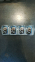 Devotiekaars set 4 wit   Pater Pio