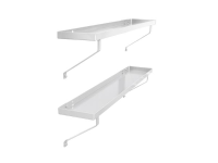 ACD set van 2 schappen   aluminium   86 x 15cm