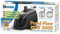 SuperFish Pond Flow Eco 2000 Vijverpomp   2000 L/h   25W   Inclusief sproeikoppen