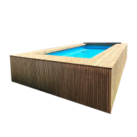 Simpool 7   houten zwembadomkadering startpakket   L862 x B500 x H145 cm