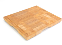 BonFeu BonButcher Block Snijplank Large   Massief Hout   52x45x5 cm   Met Antislip