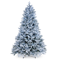 Snowy Hamilton kunstkerstboom   228 cm   groen   Diameter 152 cm   4.598 Tips   750 ledlampjes   besneeuwd   metalen voet