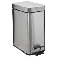 5Five Pedaalemmer   5 Liter   Zilver RVS   Uitneembare binnenbak