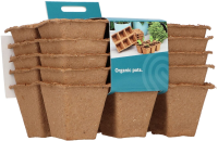 SOGO biologische turfpotjes vierkant   6cm x 6cm   5 stuks