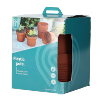 SOGO Plastic potje   Terra   13cm   12stuks