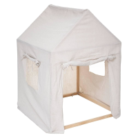 Atmosphera beige speeltent 'Safari'   Speelhuisje   77 x 115 cm   Van stof en hout