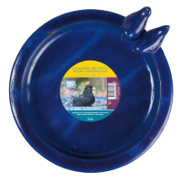 Bûten Gift   Stenen vogelbad rond   blauw   Diameter 30xH10,5 cm