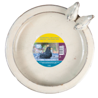 Bûten Gift   Stenen vogelbad rond   wit   Diameter 30xH10,5 cm