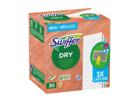 Swiffer Stofwisdoekjes 30st   Navullingen   Voor houten vloer   Huisdierhaar & stof   100% gerecycleerde vezels