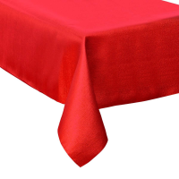 Feeric Lights & Christmas Tafelkleed – 140 x 360 cm – Rood glitter – Katoen – Feestelijk en elegant