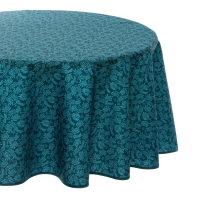 Atmosphera Meili Rond Tafelkleed   Ø 180 cm   Eendenblauw   Vlekbestendig