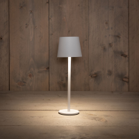 Anna's Collection draadloze tafellamp   Wit   Oplaadbaar met USB   Dimbaar warm wit