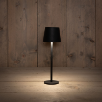Anna's Collection draadloze tafellamp   Mat zwart   Oplaadbaar met USB   Dimbaar warm wit