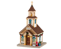 Lemax   'The New Village Church'   Verlicht gebouw