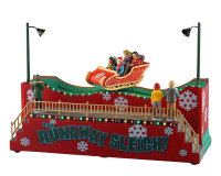 Lemax Carnival Kersthuisje   The Runaway Sleigh   Bewegend Tafereel   2025 Collectie