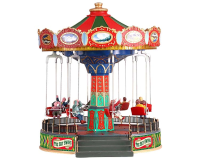 Lemax   'The Sky Swing'   Verlichte attractie met animatie & muziek/geluid   Inclusief adapter