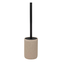 5Five Onyx Toiletborstel   Beige en Zwart   Polystone   40x9 cm