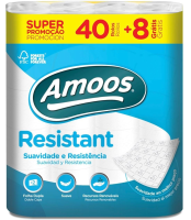 Amoos Resistant 2 laags toiletpapier   48 rollen wc papier   Voordeelverpakking