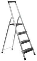 Escalo power step aluminium   Aluminium trapladder met brede treden   4 treden