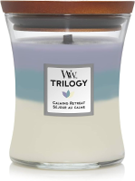 WoodWick geurkaars   Medium Trilogy Hourglass   Calming Retreat