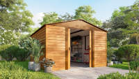 Vitavia Tuinberging Frankfurt II 1112   houtdecor   Tuinberging metaal   L309 x 352 x H220 cm