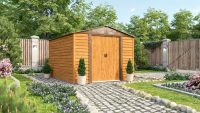 Vitavia Tuinberging Frankfurt II 911   houtdecor   Tuinberging metaal   L266 x 309 x 215 cm