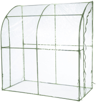 Nature muurtuinkas   2m x 1m x 2,15m   lichtgroene buizen, transparante cover