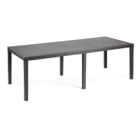 Pro Garden tuintafel 'Queen' 220x90x72cm   Antraciet